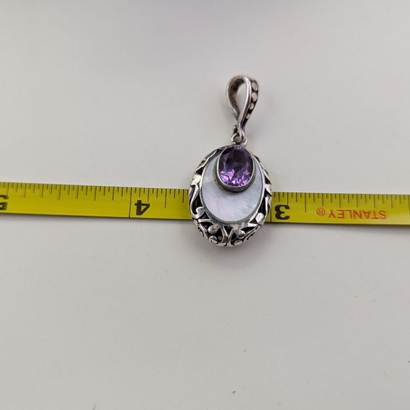 925 Amethyst  pendant - Picture 5 of 6